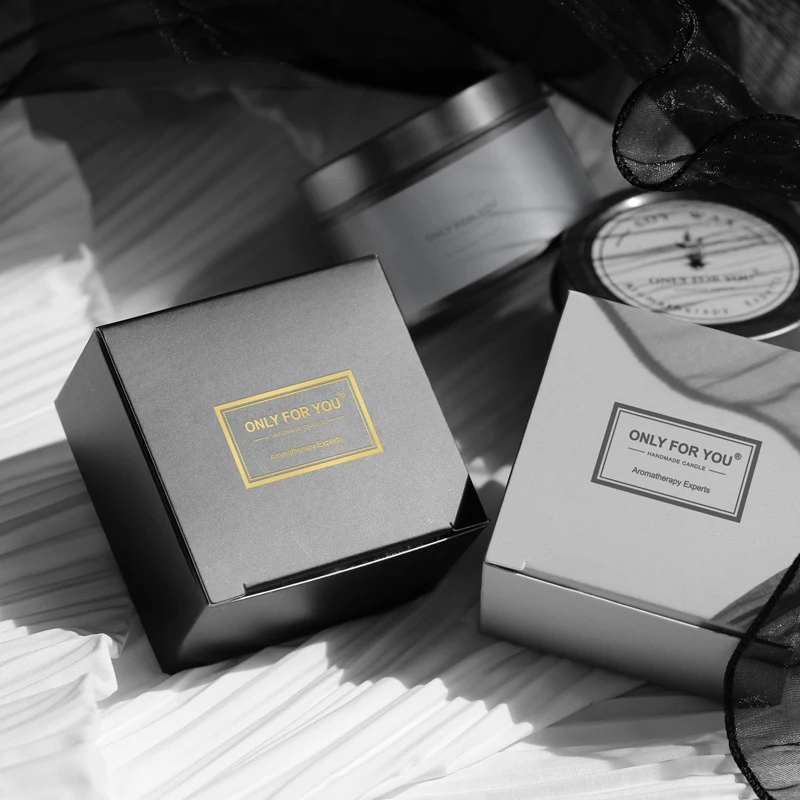 Дорожные банки для свечей черная серебряная жестяная тарелка ароматические