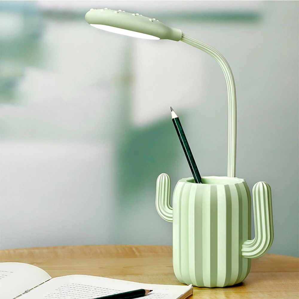 

Creative USB Rechargeable LED Desk Lamp Cactus Touch Dimming Adjustment Table Lamp For Children Kids Reading Study Bedroom