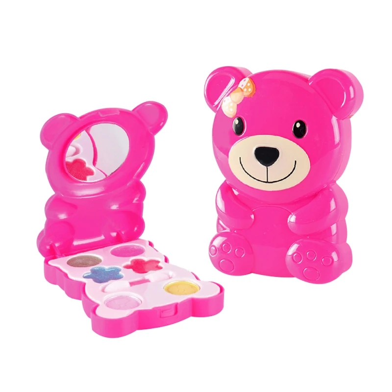 Детский косметический набор для макияжа моющаяся коробка мультяшный медведь