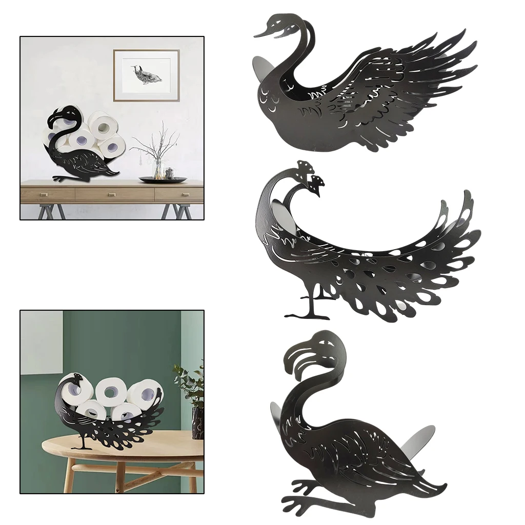 

Novelty Toilet Paper Roll Holder Free Standing Bathroom Tissue Storage Stand
