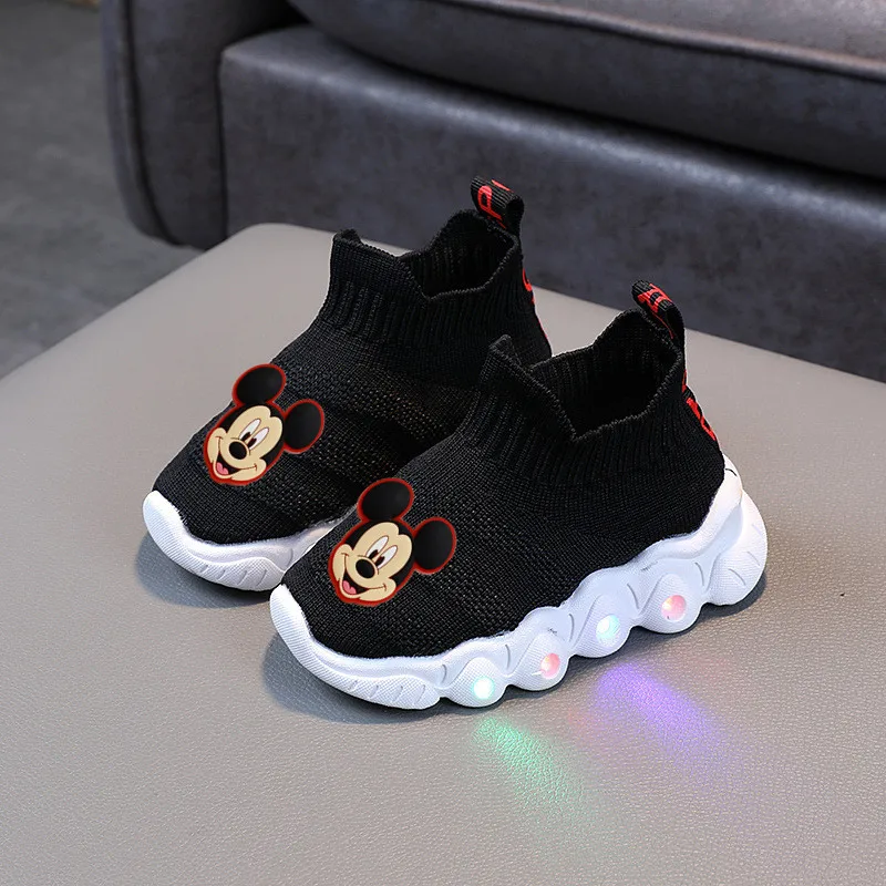 Детская Нескользящая повседневная обувь с мягкой подошвой и мультяшными героями