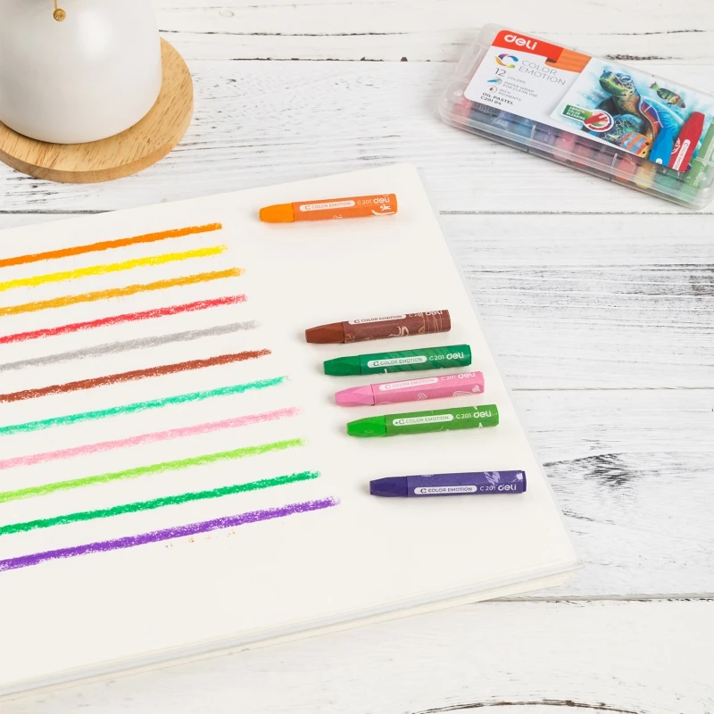 

Deli 24 Color Oil Painting Stick Color Crayons Painted Sticks Student Art Painting Graffiti Painting Mix For Children's Gift