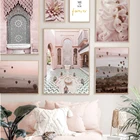 Горячие воздушные шары, Марокканское здание, цветок, настенная Картина на холсте, постеры и принты, настенные картины для гостиной, Декор, эстетика
