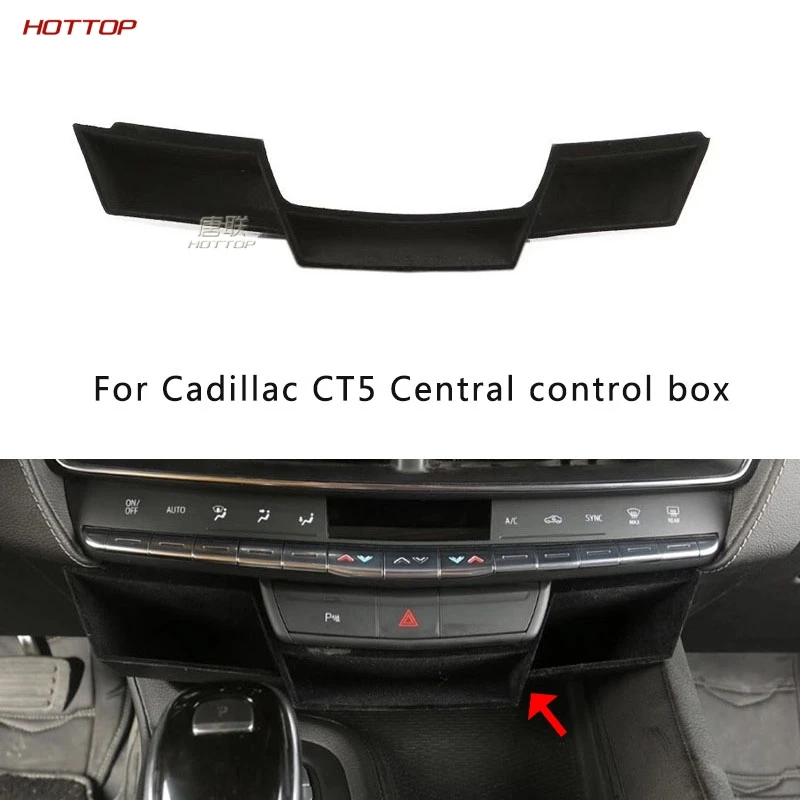 

Для Cadillac Ct5 ящик для хранения на центральную панель управления сетка для хранения интерьера