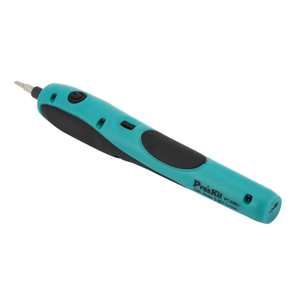 Pro'skit PT-036U 3 6 V USB электрическая дрель отвертка Набор беспроводной драйвер
