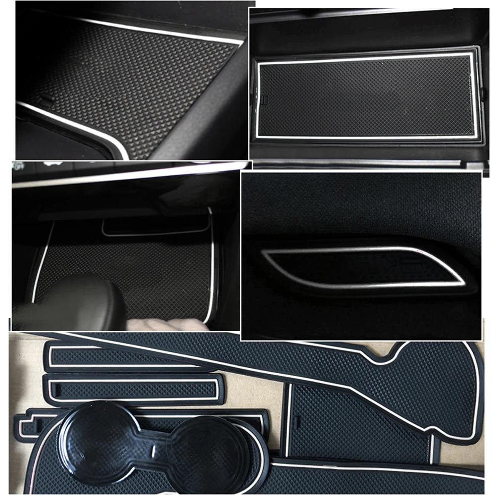 

for Honda Civic 2006-2011 8th Gen Anti-Slip Gate Slot Mat Rubber Coaster Accessories Stickers Type R 2007 2008 2009 2010 FA FD