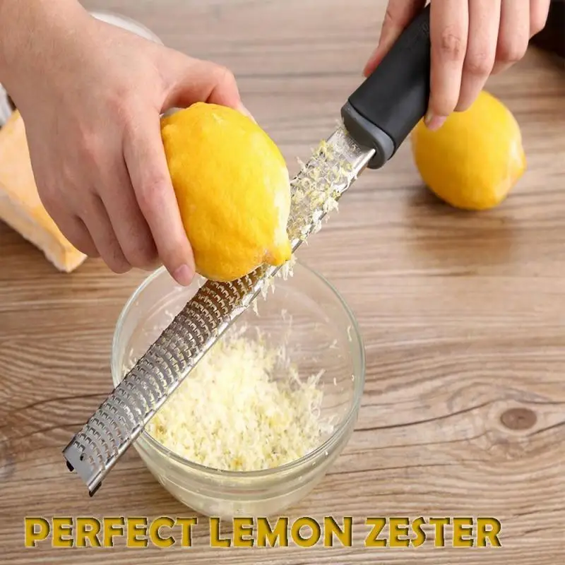 

Multifunction Stainless Steel Zester Cheese Chocolate Lemon Grater Microplane Rasp Fruit Zester Kitchen Good Helper Accessories