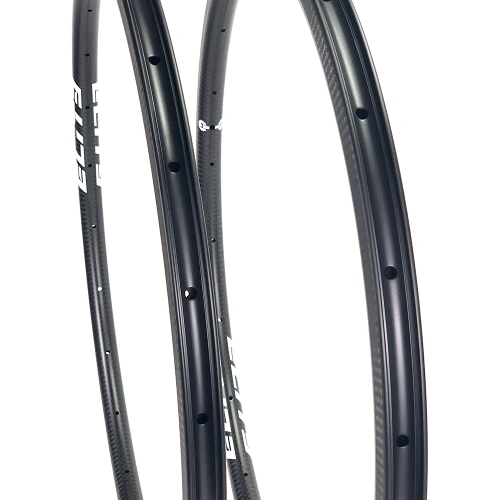 ELITEWHEELS 700c 30*27 мм обод из углеродного волокна углеродный дорожный велосипед 3K Twill
