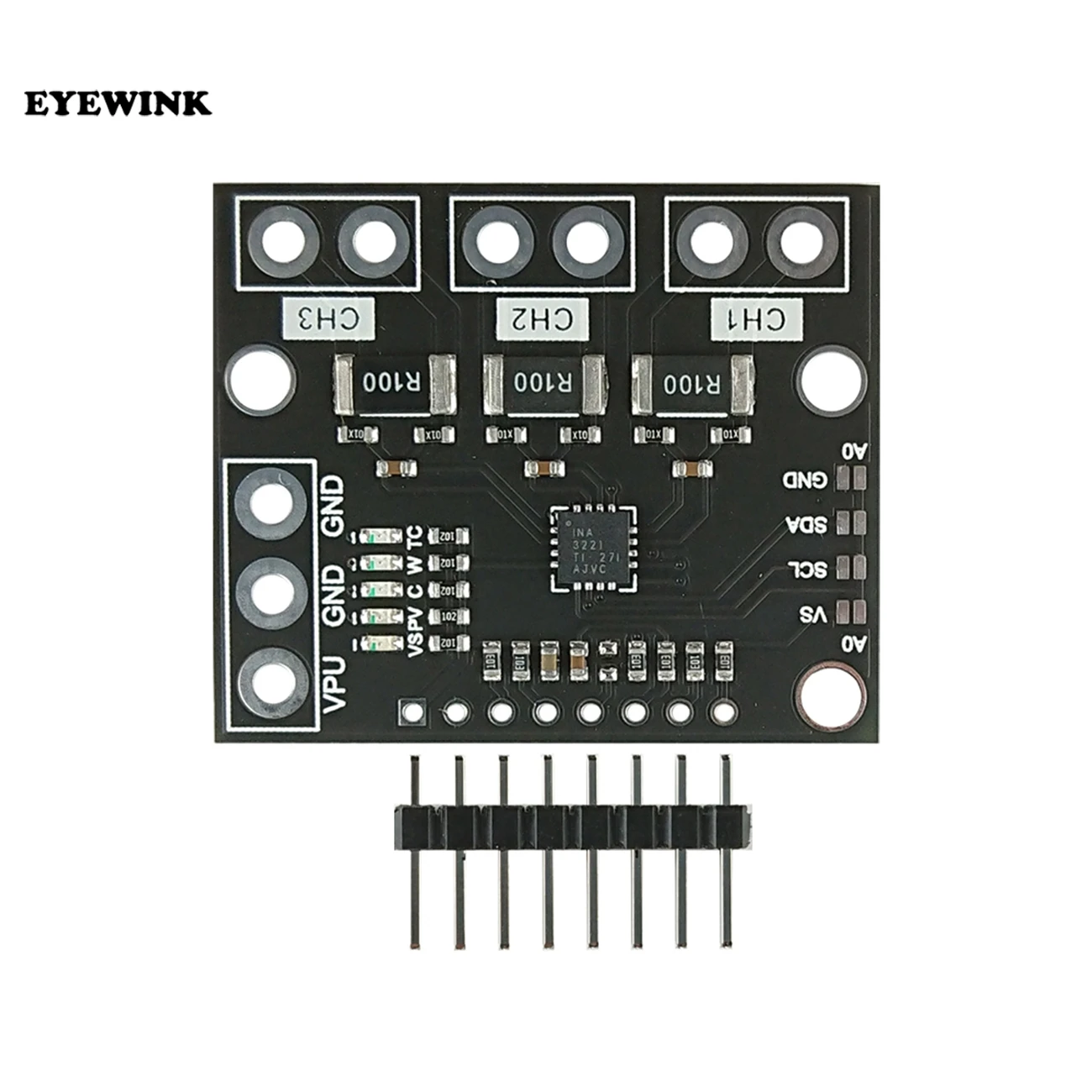 I2C SMBUS INA3221 трехканальный шунт тока питания монитор напряжения сенсорного модуля