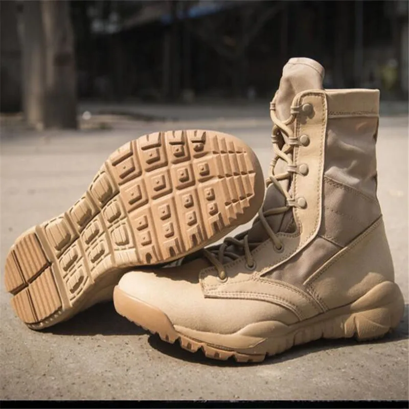 Мужские Водонепроницаемые Тактические Сапоги военные сапоги дышащие легкие
