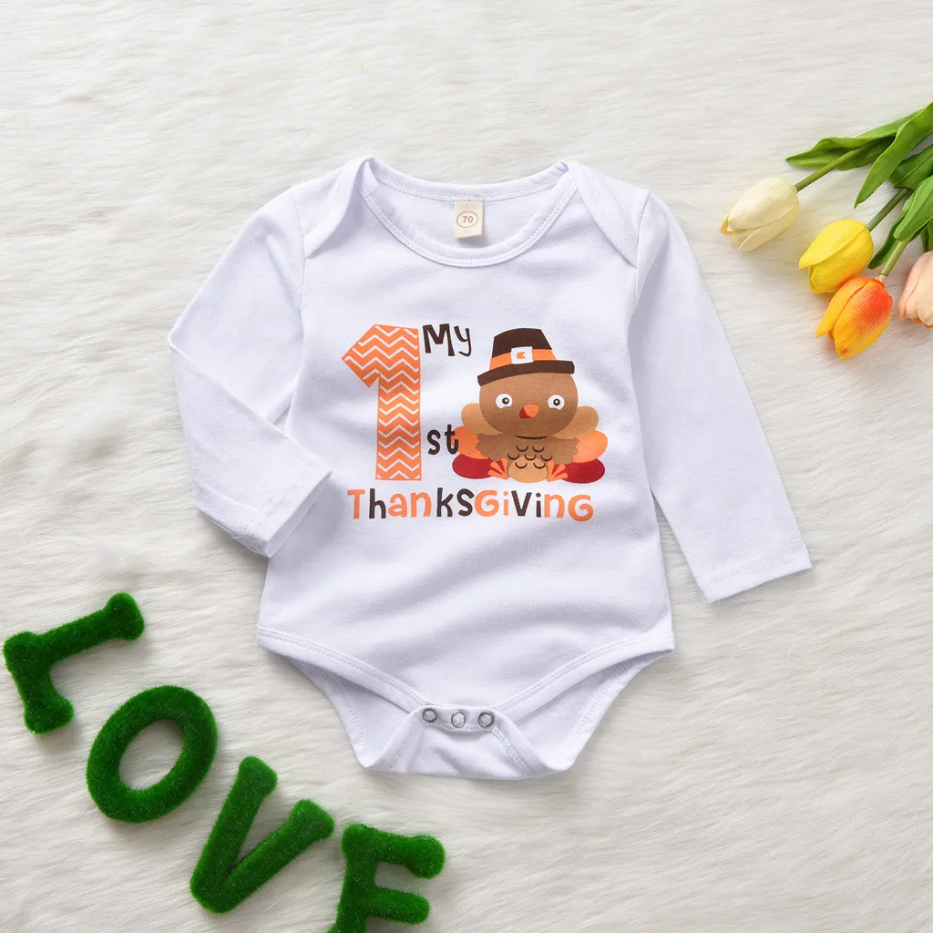 Детская зимняя одежда комбинезон на День Благодарения для новорожденных