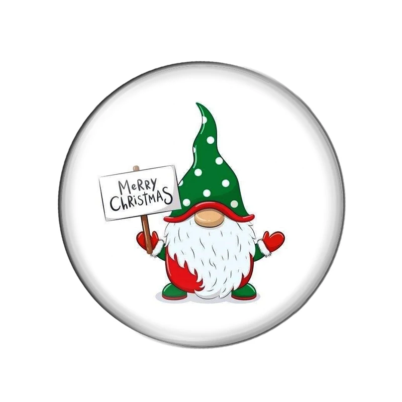 Рождественский милый подарок Санта-Клауса любовь 8 мм/12 мм/20 мм/25 мм круглая фото