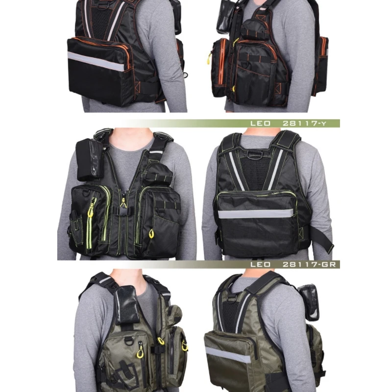 

Fishing Vest Fly Fishing Buoyancy Vest Fishing Gear Outdoor Sport Vest Multi Pockets Buoyancy Safety Jacket
