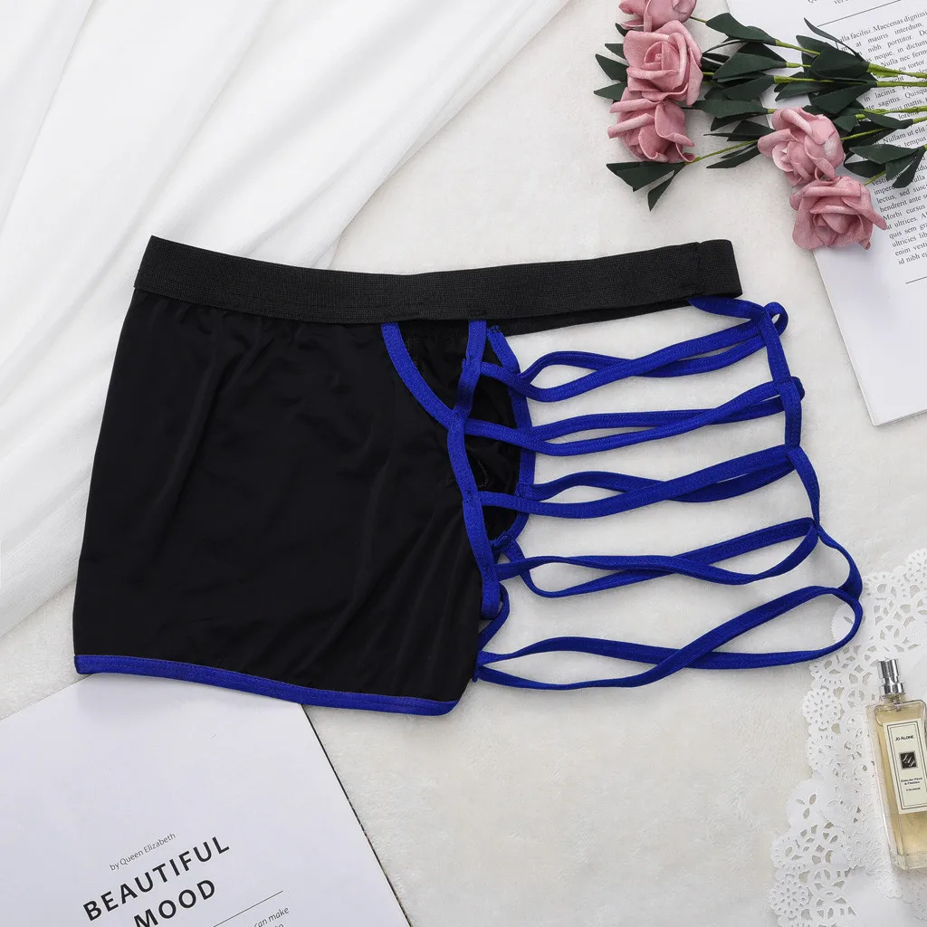 Сексуальное мужское нижнее белье трусы брендовые порно с вырезами короткие