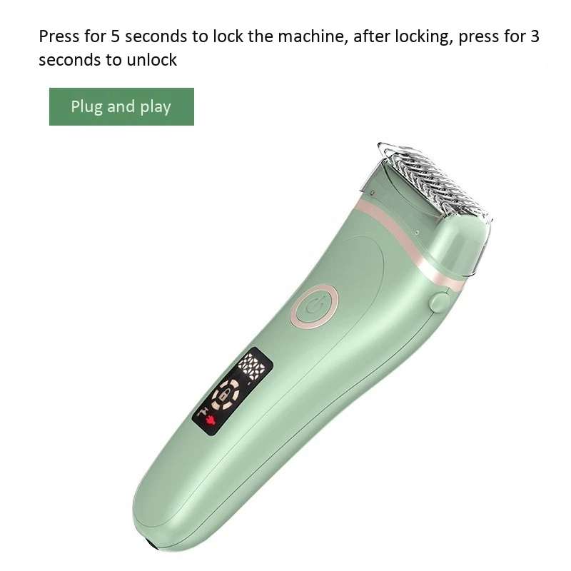 

USB Lady Shaver Epilator Electric Rechargeable Waterproof Armpit Hair and Leg Hair Privates Shaving with LED Display