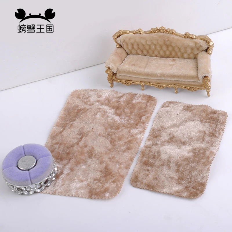 

5pcs/lot Dollhouse European Style Carpet Model Building Material Mini Furniture Miniature Doll Living Room Bedroom Accessories