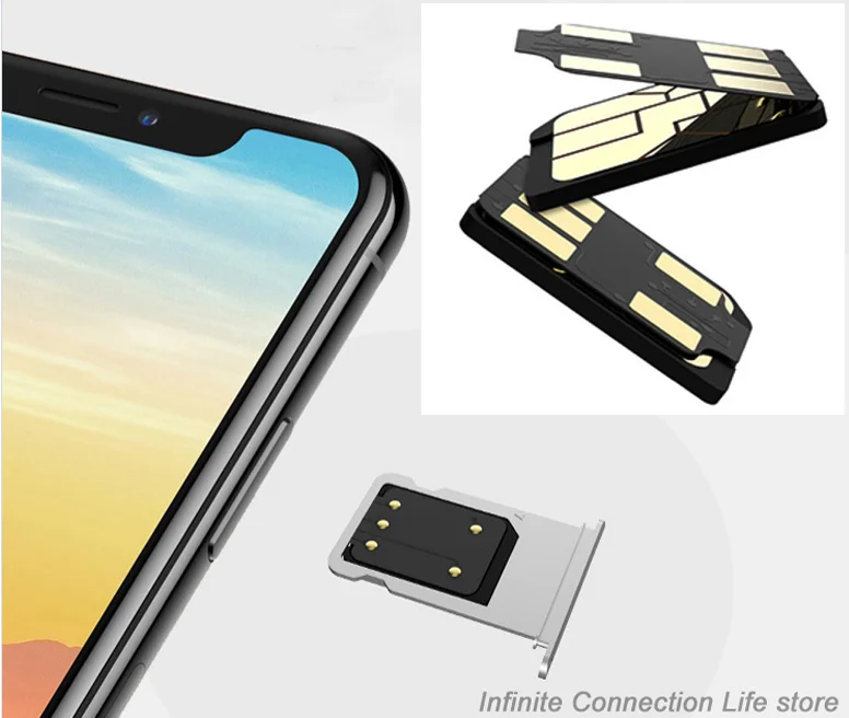 Адаптер для sim-карт Sim 2 адаптер двух переходник Iphone | Мобильные