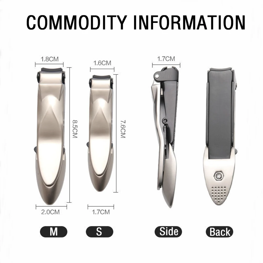 

Professional Nail Clippers Toe Trimmer Nail Cutting Manicure Tools Stainless Steel Pedicure Tool Fingernail Clipper