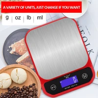 5kg10kg usb charging digital scale lcd electronic scale steelyard kitchen scales waterproof food balance measuring weight libra