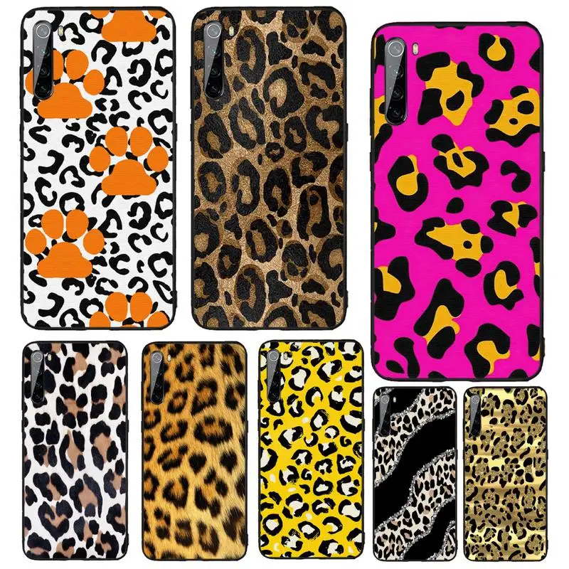 

High End Fashion Leopard Texture Phone Case For Xiaomi Redmi 10 10x Note 9 9T 9A 9S 7 8 9se 7a 8a 8t Pro Max K20 30 Pro Funda