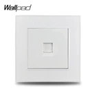 Wallpad S6 белый Ethernet Интернет-данных RJ45 CAT6 электропроводка розетки матовый ПК пластик