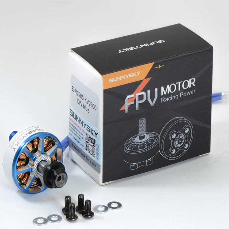 4 шт./лот Новинка Sunnysky E-R2204 E-R2205 R-FPV Racing-V3 бесщеточный мотор Поддержка 3-4S