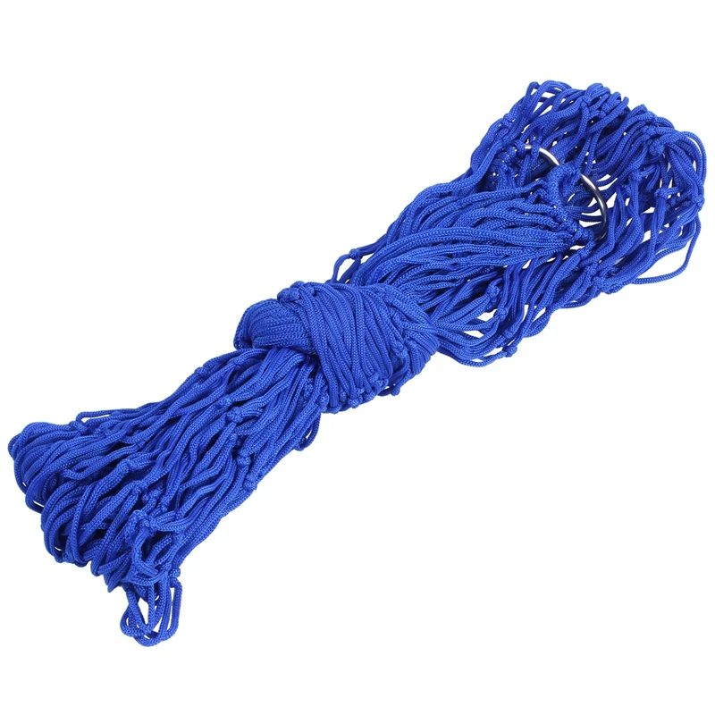 

Синий Нейлоновый гамак, подвесная сетчатая кровать для сна, качели для кемпинга и путешествий