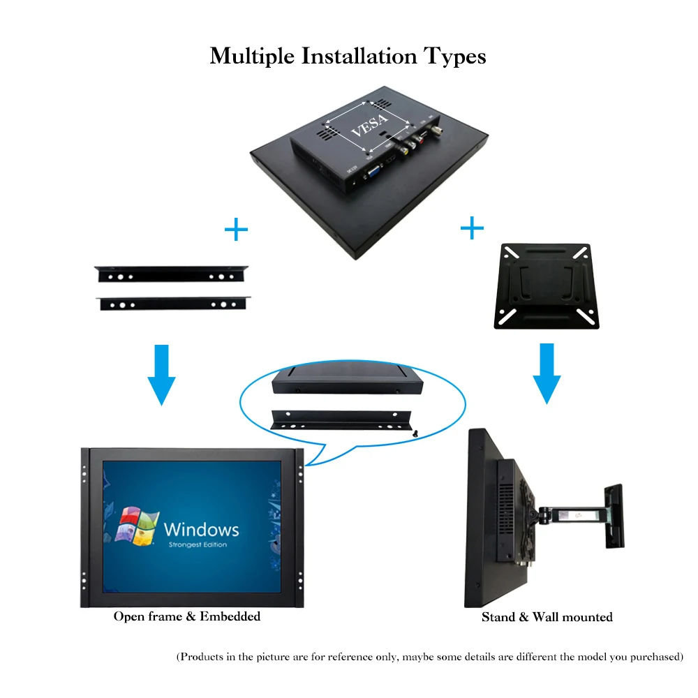 ZK120TC-V591D/12," дюймовый 800x600 HDMI металлический корпус Встроенный открытая рамка Бесплатный привод многоточечный емкостный сенсорный монитор ЖК-дисплей
