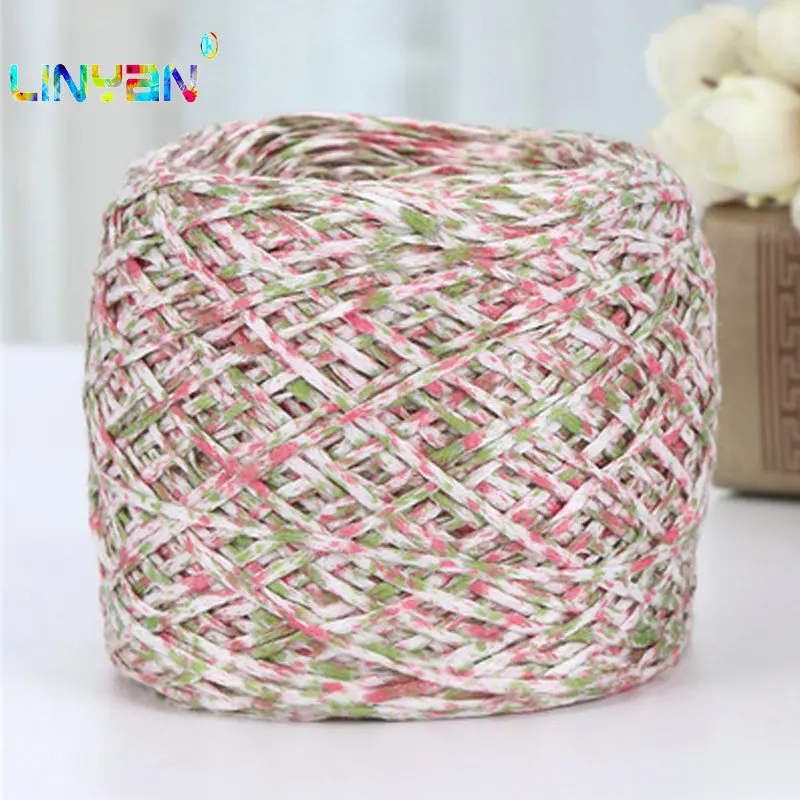 100 г * 1 шт. широкая лента Тюль кружевная хлопковая линия трикотаж ручная вязка