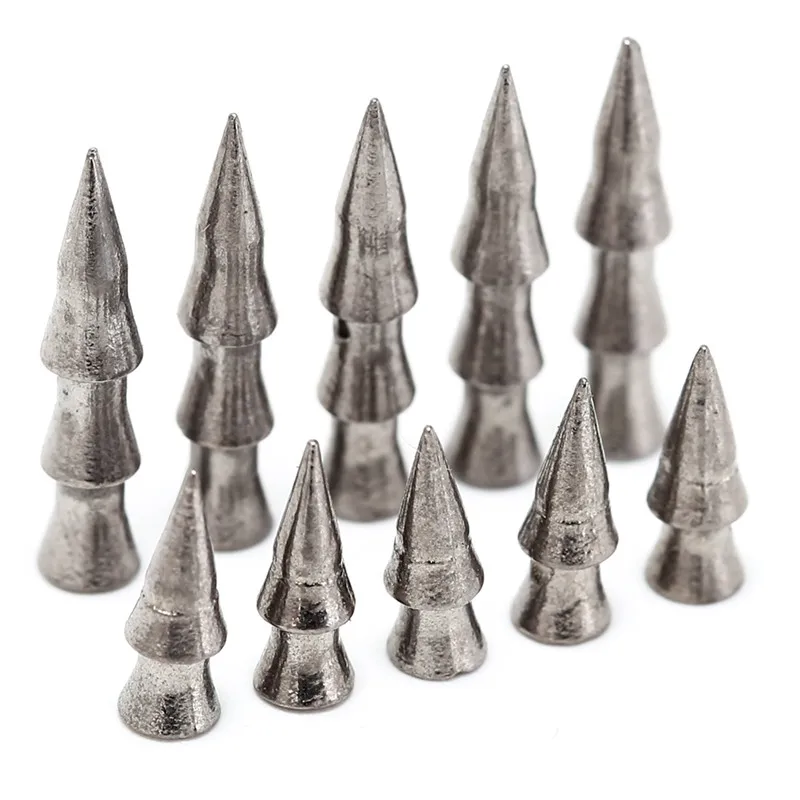 

5/8pcs Tungsten Nail Pagoda Fishing Sinker Small Thin Worm Weights Sinkers Fishing Tackle Insert Into Soft Plastic Lures