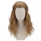 Синтетический парик Free Beauty для косплея из комиксного фильма борода, коричневые длинные волнистые волосы для мужчин, костюм для вечеринки, Термостойкое волокно для Хэллоуина