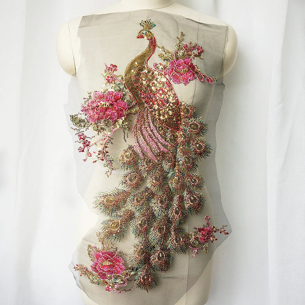 Черное Тюлевое свадебное платье с вышитыми золотыми блестками аппликацией