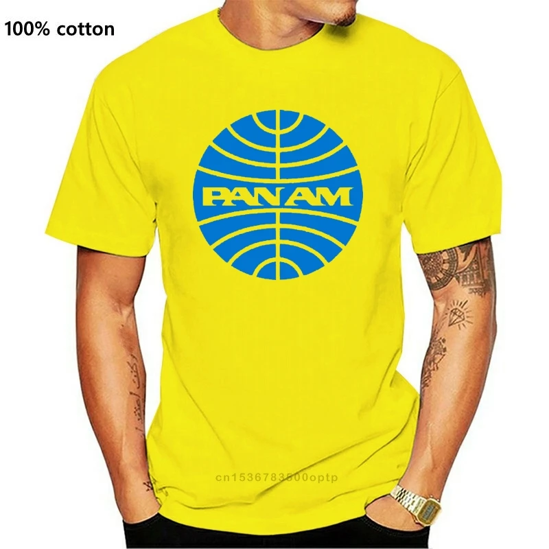 

New T Shirt Z0480 Pan Am Vintage Airlines Flight Usa America 2021 York Fun Cool Ggg24