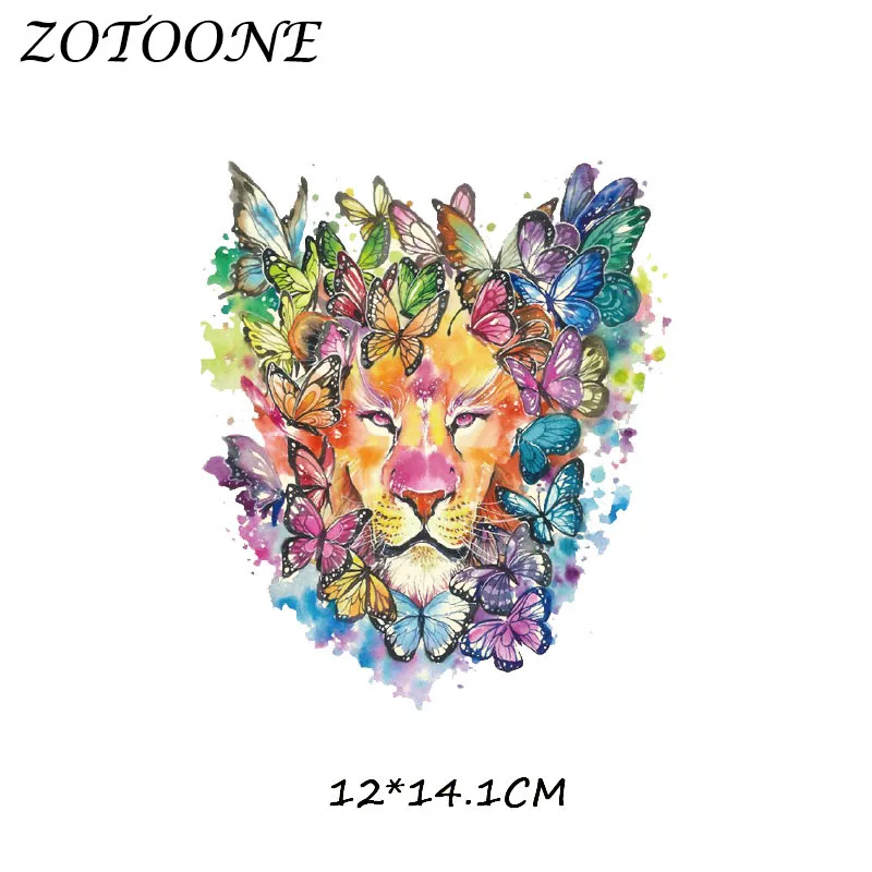 ZOTOONE гладить на патчи для одежды передачи тепла Тигр Фламинго цветок нашивка