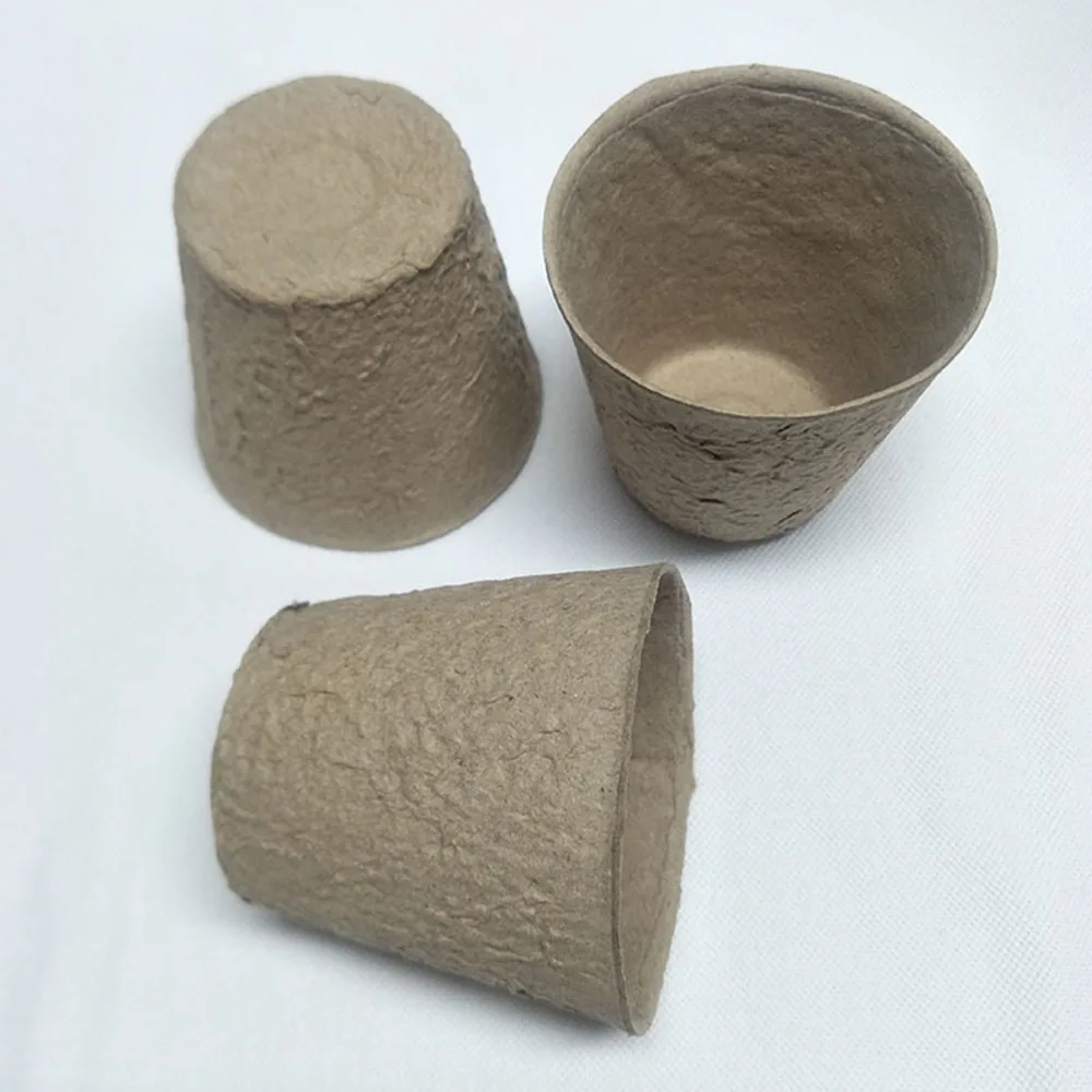 

110pcs Recycled Paper Planting Peat Pot Biodegradable Peat Pots For Seedlings