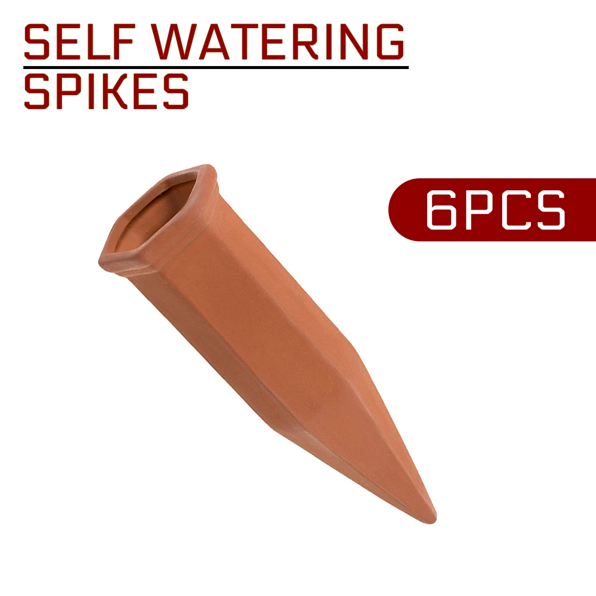 

6 Pcs Plant Waterer Self Self Watering Spikes Automatically Watering Ceramic Terracotta Spike For Gardening Outdoor Indoor