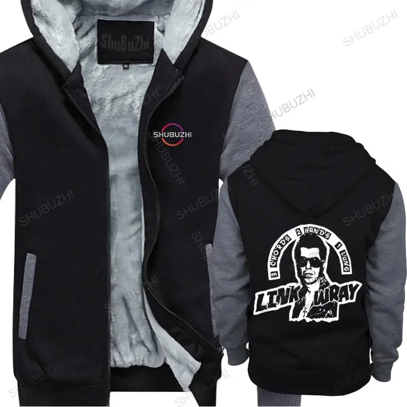

Men streetwear hooded jacket zipper Link Wray Rumble Mens thick hoodie Rock Roll Guitar Legend Rumble 1950 man cotton hoodie
