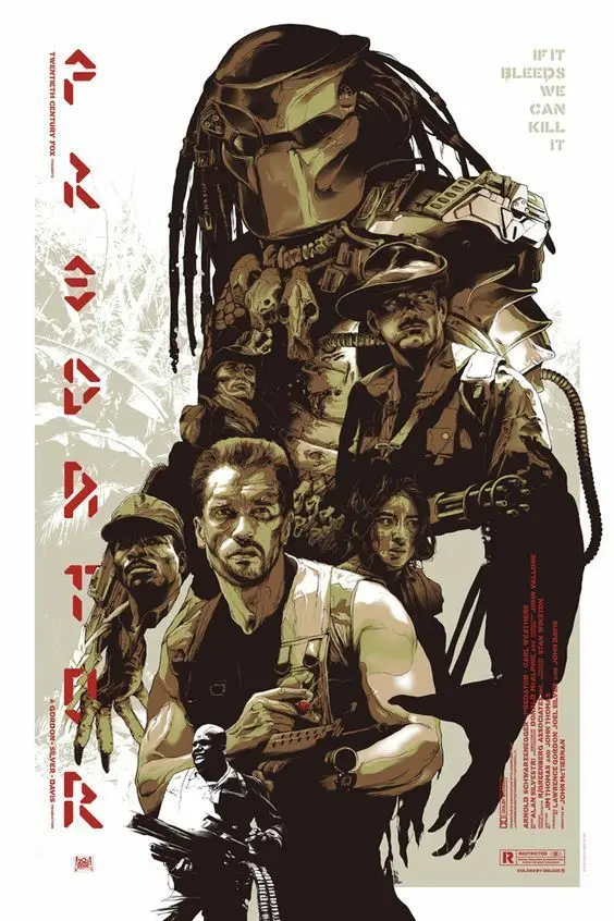 

Predator 1987 Sci-Fi Movie FILM METAL TIN SIGN POSTER WALL PLAQUE