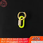 S925 Стерлинговое Серебро флуоресцентная желтая Геометрическая квадратная искусственная личность модная Новая роскошная брендовая флуоресцентная лампа