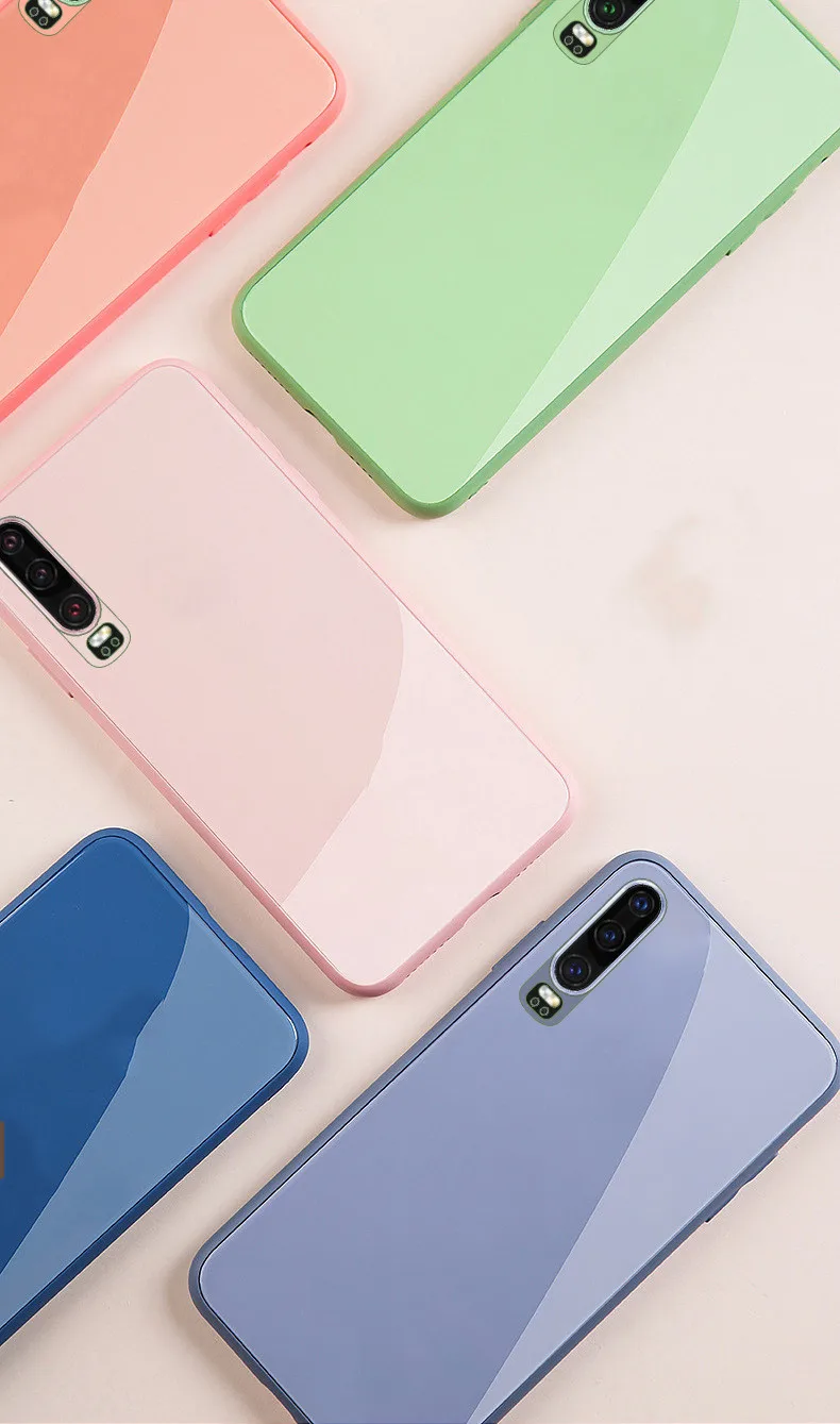 Чехол из жидкого стекла для телефона Huawei P40 P30 Pro Mate20 X чехол nova 3 4 5 мягкие Защитные