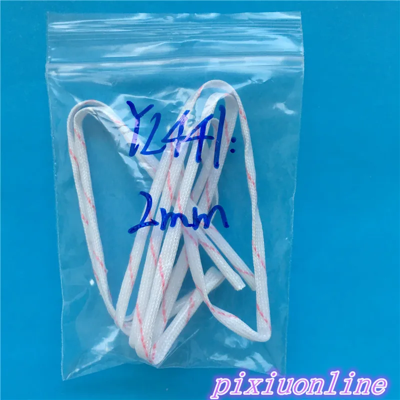 

0.9meter 2MM Diameter High Quality Temperature Sleeve Alkali-free Glass Fiber Tube Power Cord Bushing Wire Casing Drop Shipping