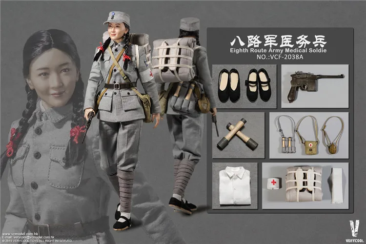 VERYCOOL VCF2038 VCF-2038 1:6 восьмой армии медицинский солдат 12 дюймов Коллекционная Косплэй