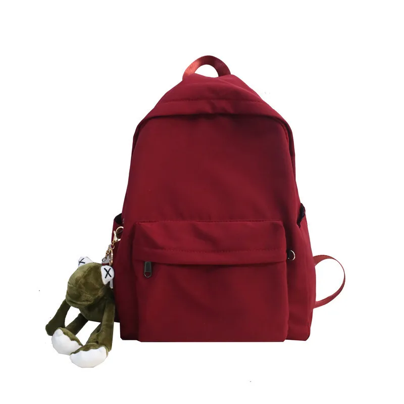 

Female School Bags For Teenage Girls 2020 Nylon Ornaments Backpack Women Mochilas Sac A Dos Ladies Laptop Rucksack Men Bag Pack