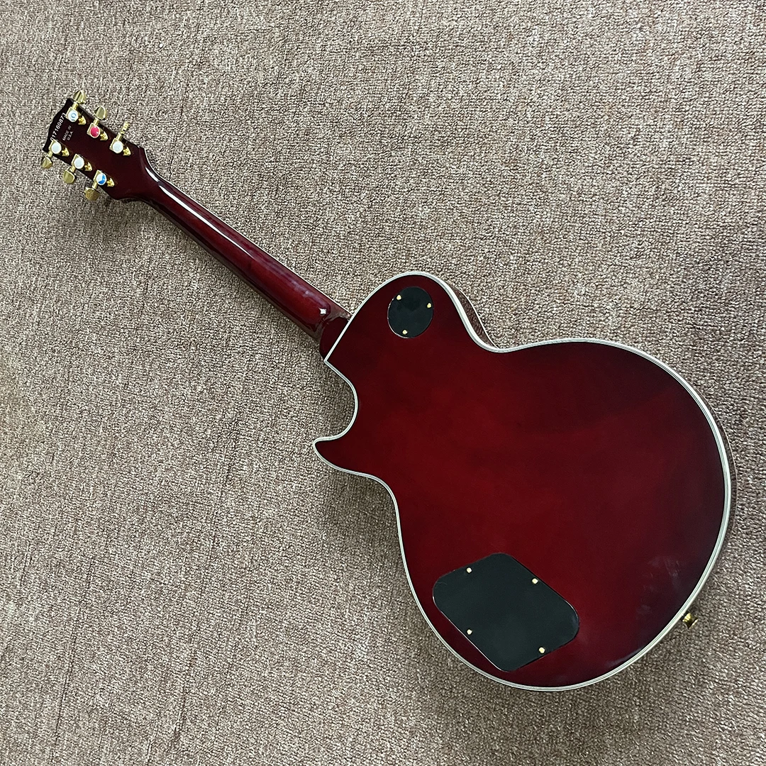 Пользовательская электрическая гитара Sunburst Цвет Тигр Пламя клен Топ медовый