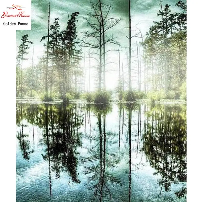 Diamond embroidery landscape square diamond mosaic rhinestone landscape painting diamond painting