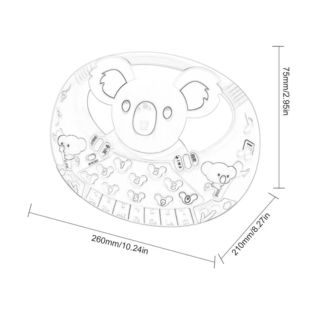 

Animal Koala Sound Kids Piano Music Toy Musical Animals Sounding Keyboard Piano Baby Playing Type Musical Instruments