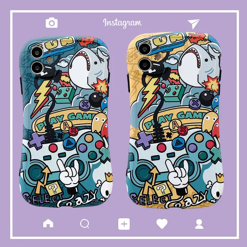 

Shark Game Console Pattern for IPhone 12 11 Pro Max XR XS X Cases Ultra Thin Phone Case IPhone12 7 8 6 6S Plus SE20 11 Pro Cover