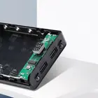 8x18650 аккумуляторов DIY Power Bank Box держатель Чехол Dual USB зарядное устройство светодиодная подсветка 37MC