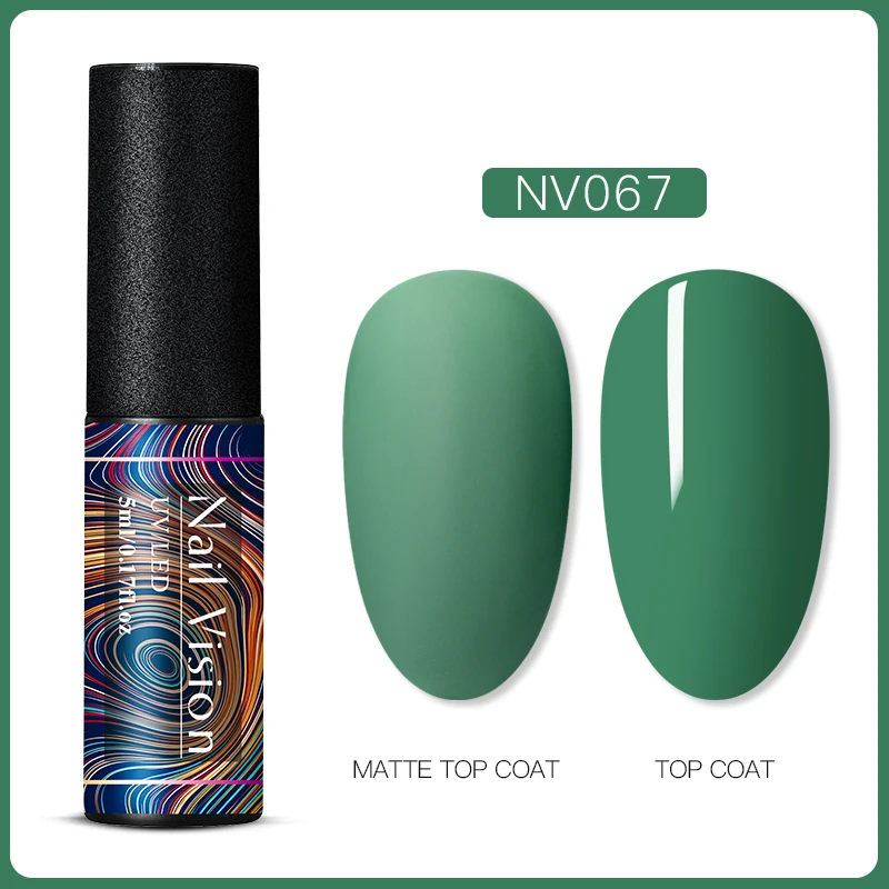 EES06662 Nail Vision 5 мл УФ-гель для ногтей Чистый гель лак матовый цвет нужно матовое верхнее покрытие замочить от ногтей гель лак для маникюра DIY - Цвет: EES06662