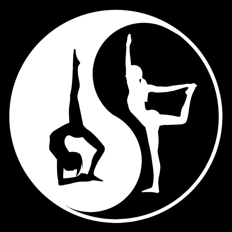 

Yin Yang Yoga Sticker Vinyl Decal Window Decor14.4x14.4cm